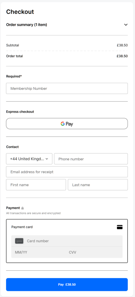 Shop Checkout
